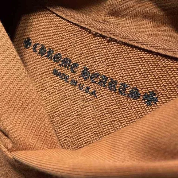 Chrome Hearts Marty Boy Tan Hoodie with Pink Graphics - Picture 4 of 9